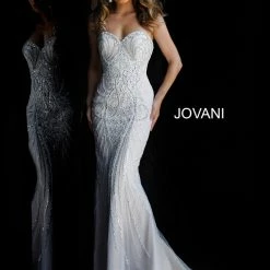 Jovani 45566 Wedding Dress Pageant Long Fitted Beaded Cape Formal Pageant Gown Sequin Dresses