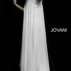 Jovani 45566 Wedding Dress Pageant Long Fitted Beaded Cape Formal Pageant Gown Sequin Dresses 14 Jovani 45566 Wedding Dress Pageant Long Fitted Beaded Cape Formal Pageant Gown Sequin Dresses