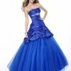 In Stock Mermaid Dresses Tiffany 46830 Size 18 Royal Mermaid Prom Dress Corset Formal Plus Size Gown