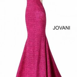 Jovani 47075 Iridescent Shimmer Fitted Mermaid Prom Dress Train Pageant Gown 63 Jovani 47075 Iridescent Shimmer Fitted Mermaid Prom Dress Train Pageant Gown