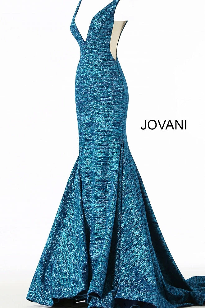 Jovani 47075 Iridescent Shimmer Fitted Mermaid Prom Dress Train Pageant Gown 22 Jovani 47075 Iridescent Shimmer Fitted Mermaid Prom Dress Train Pageant Gown