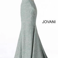 Jovani 47075 Iridescent Shimmer Fitted Mermaid Prom Dress Train Pageant Gown 68 Jovani 47075 Iridescent Shimmer Fitted Mermaid Prom Dress Train Pageant Gown