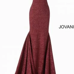 Mermaid Dresses Jovani 47075 Iridescent Shimmer Fitted Mermaid Prom Dress Train Pageant Gown