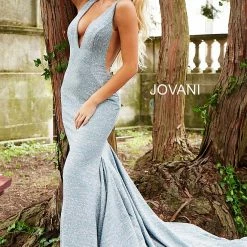 Jovani 47075 Iridescent Shimmer Fitted Mermaid Prom Dress Train Pageant Gown 46 Jovani 47075 Iridescent Shimmer Fitted Mermaid Prom Dress Train Pageant Gown