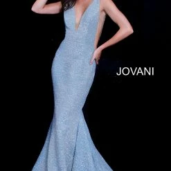 Jovani 47075 Iridescent Shimmer Fitted Mermaid Prom Dress Train Pageant Gown 50 Jovani 47075 Iridescent Shimmer Fitted Mermaid Prom Dress Train Pageant Gown