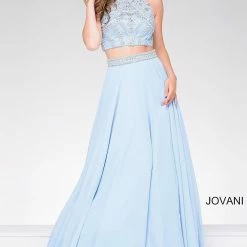 In Stock Jovani 47848 Size 10 Red Two Piece Prom Gown Pageant Dress Ballgown Ballgown Dresses