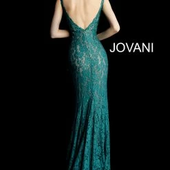 Jovani 48994 Embellished Stretch Lace Prom Dress Pageant Gown Evening Dress Long