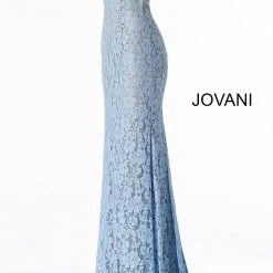 Jovani 48994 Embellished Stretch Lace Prom Dress Pageant Gown Evening Dress Long