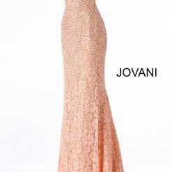 Jovani 48994 Embellished Stretch Lace Prom Dress Pageant Gown Evening Dress Long