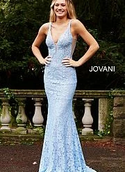 Jovani 48994 Embellished Stretch Lace Prom Dress Pageant Gown Evening Dress Long