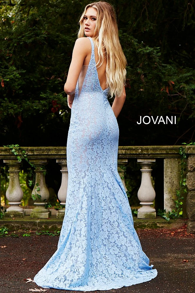 Jovani 48994 Embellished Lace Prom Dress Pageant Long Gown Wedding Dress 14 Jovani 48994 Embellished Lace Prom Dress Pageant Long Gown Wedding Dress