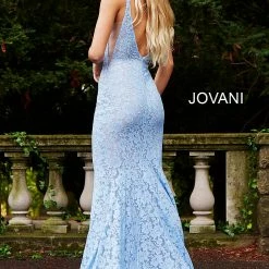 Jovani 48994 Embellished Stretch Lace Prom Dress Pageant Gown Evening Dress Long