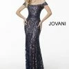 Jovani 49634 Off The Shoulder Embroidered Mother Of The Bride Dress
