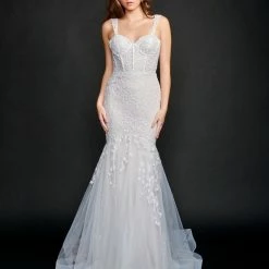 Mermaid Dresses Nina Canacci 9141 Long Mermaids Prom Pageant Gown