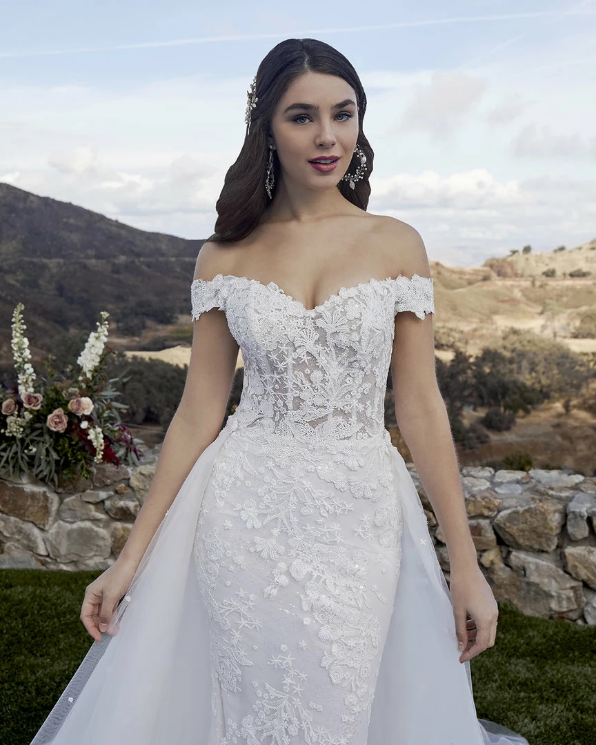 Casablanca Bridal 2419 MCKENZIE Wedding Dress Overskirt Bridal Gown Off The Shoulder 5 Casablanca Bridal 2419 MCKENZIE Wedding Dress Overskirt Bridal Gown Off The Shoulder