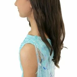 Marc Defang 5011 Girls Romper Pockets V Neck Sequin Cape Sleeves Fun Fashion Kids Jumpsuits & Rompers