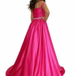 Ballgown Dresses Marc Defang 5017 Hot Pink Satin A Line Girls Pageant Dress Off The Shoulder Gown 9 Ballgown Dresses Marc Defang 5017 Hot Pink Satin A Line Girls Pageant Dress Off The Shoulder Gown