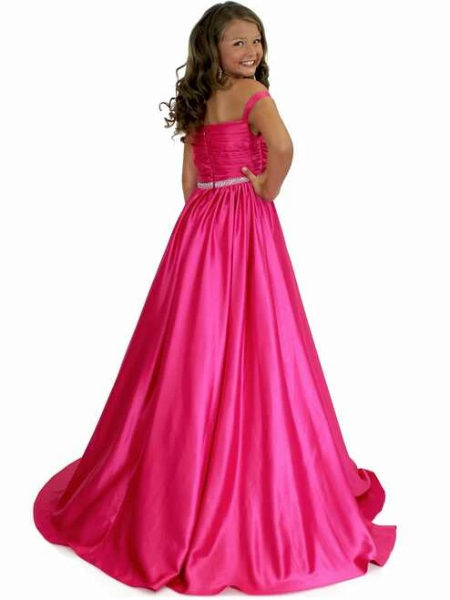 In Stock Ballgown Dresses Marc Defang 5017 Size 14 Hot Pink Satin A Line Girls Pageant Dress Off The Shoulder Gown 5 In Stock Ballgown Dresses Marc Defang 5017 Size 14 Hot Pink Satin A Line Girls Pageant Dress Off The Shoulder Gown