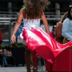 In Stock Marc Defang Size 6, 16 Ombre Girls Pageant Overskirt Train Fun Fashion