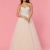 Davinci Bridal 50450 Strapless Lace Tulle Ballgown Wedding Dress Embellished Corset Ballgown Dresses
