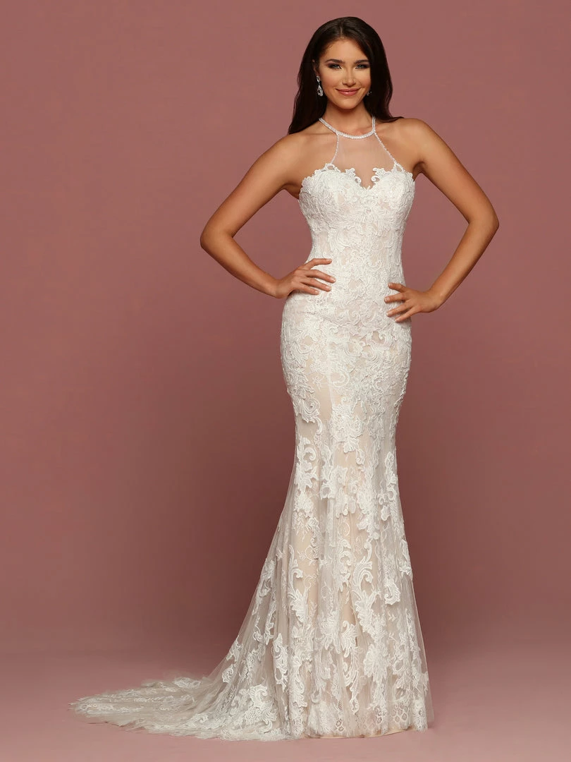 Mermaid Dresses Davinci Bridal 50500 Fitted Sheer Lace Illusion Wedding Dress Keyhole Open Back 3 Mermaid Dresses Davinci Bridal 50500 Fitted Sheer Lace Illusion Wedding Dress Keyhole Open Back