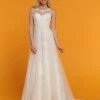 Davinci Bridal 50519 Sweetheart Empire Lace Ballgown Wedding Dress Sheer Neck Back 1 Davinci Bridal 50519 Sweetheart Empire Lace Ballgown Wedding Dress Sheer Neck Back