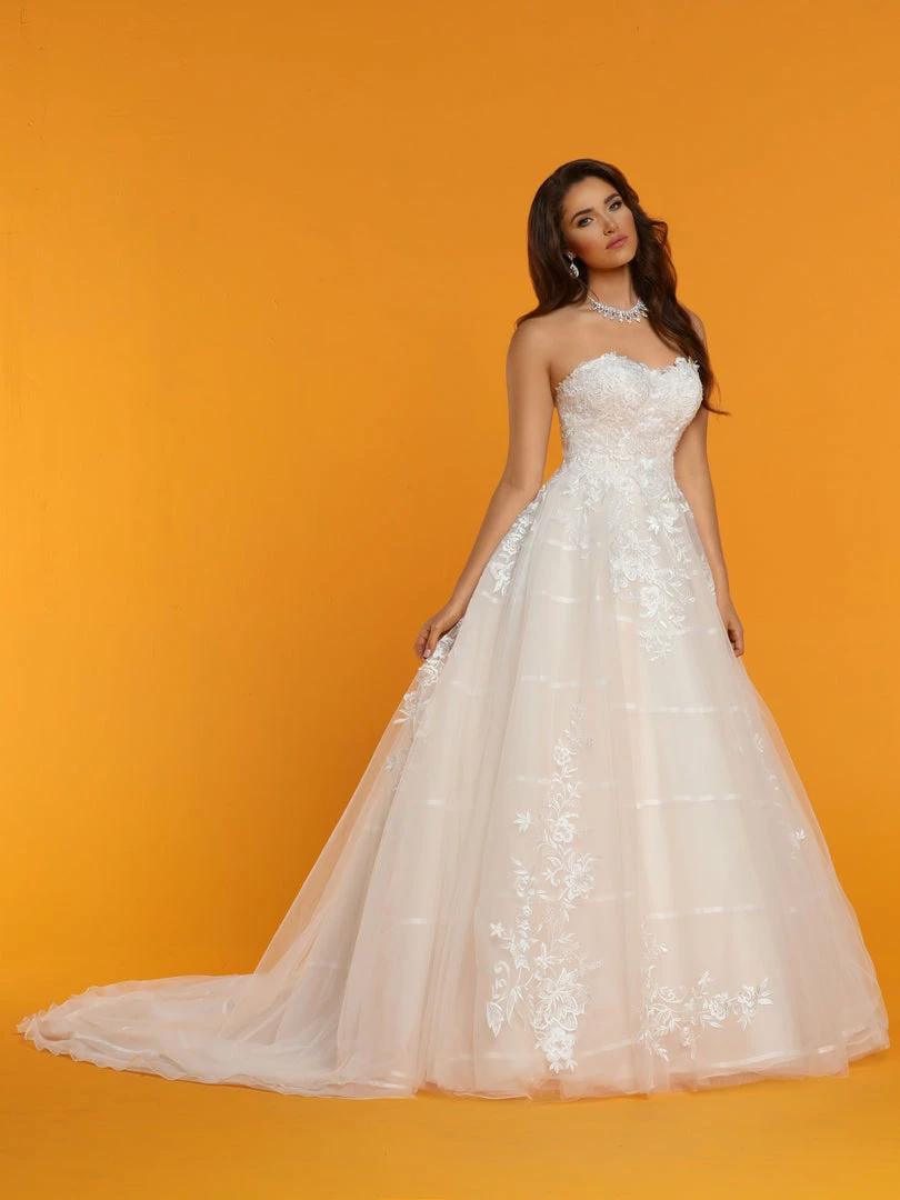 Davinci Bridal 50535 Lace Oragnaza Ballgown Wedding Dress Ruffle Ribbon Layer 3 Davinci Bridal 50535 Lace Oragnaza Ballgown Wedding Dress Ruffle Ribbon Layer