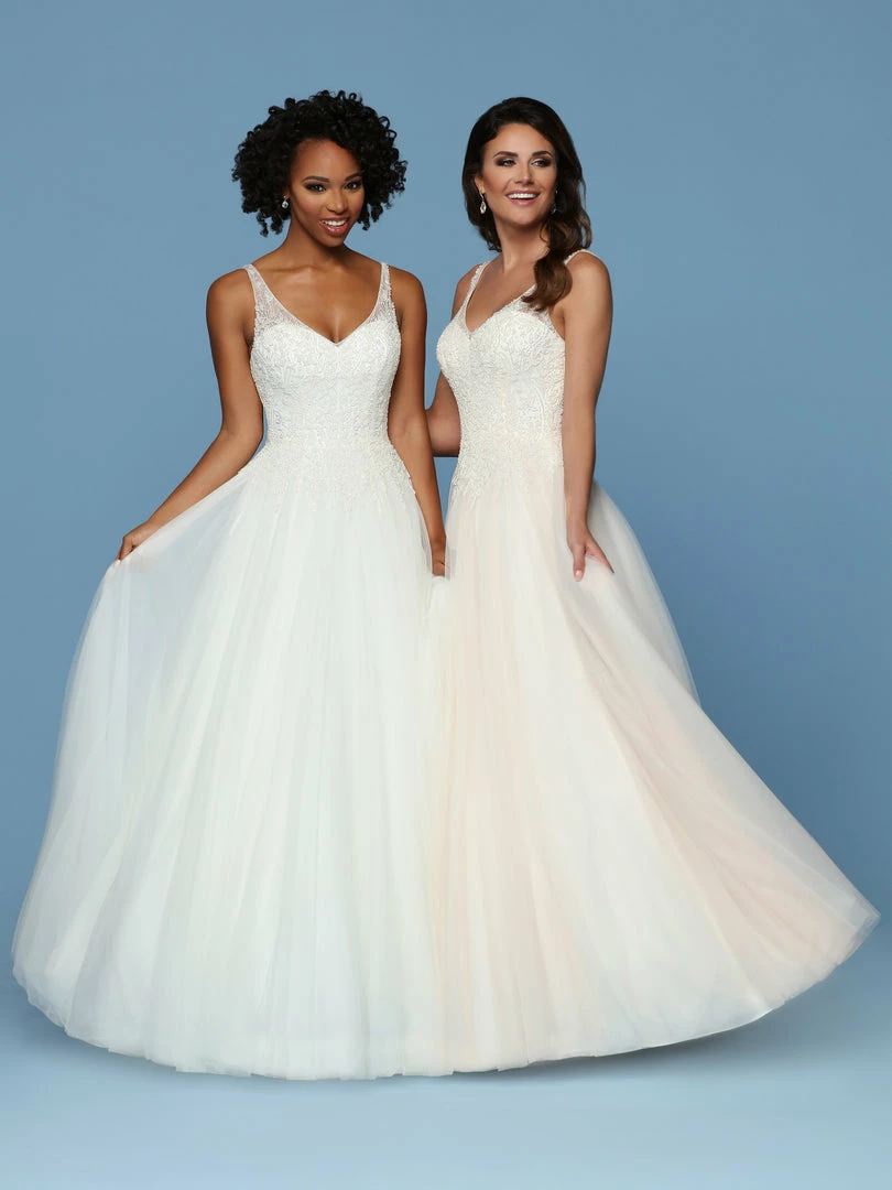 Davinci Bridal 50544 Embellished Bodice Tulle A Line Ballgown Wedding Dress V Ncek Ballgown Dresses 6 Davinci Bridal 50544 Embellished Bodice Tulle A Line Ballgown Wedding Dress V Ncek Ballgown Dresses