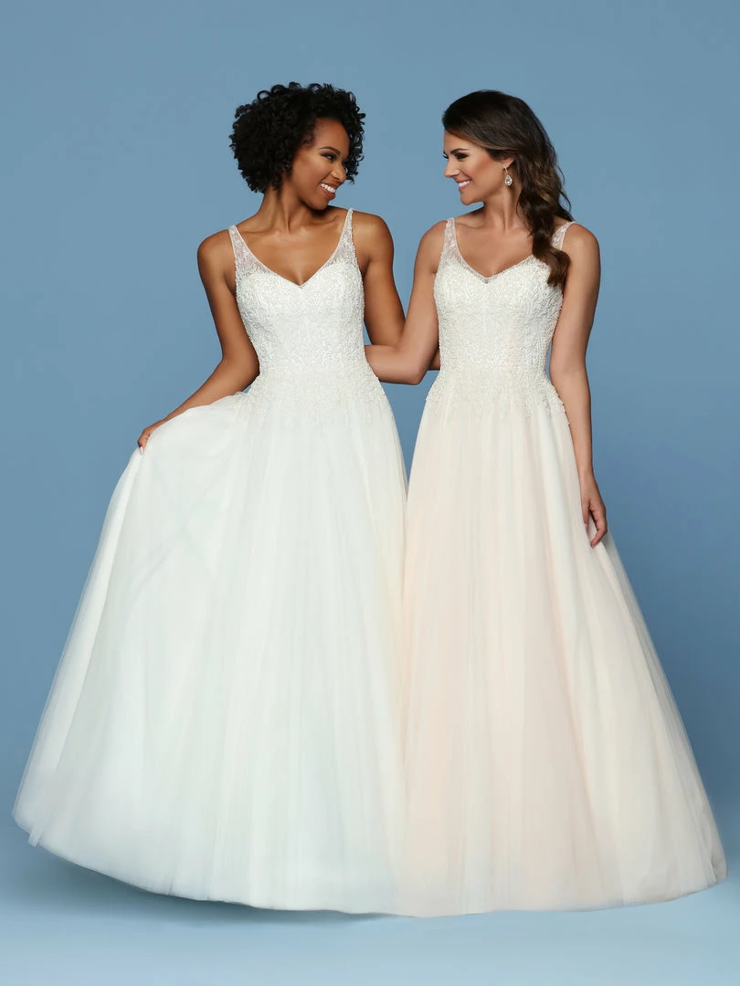 Davinci Bridal 50544 Embellished Bodice Tulle A Line Ballgown Wedding Dress V Ncek Ballgown Dresses 5 Davinci Bridal 50544 Embellished Bodice Tulle A Line Ballgown Wedding Dress V Ncek Ballgown Dresses