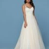 Davinci Bridal 50544 Embellished Bodice Tulle A Line Ballgown Wedding Dress V Ncek Ballgown Dresses