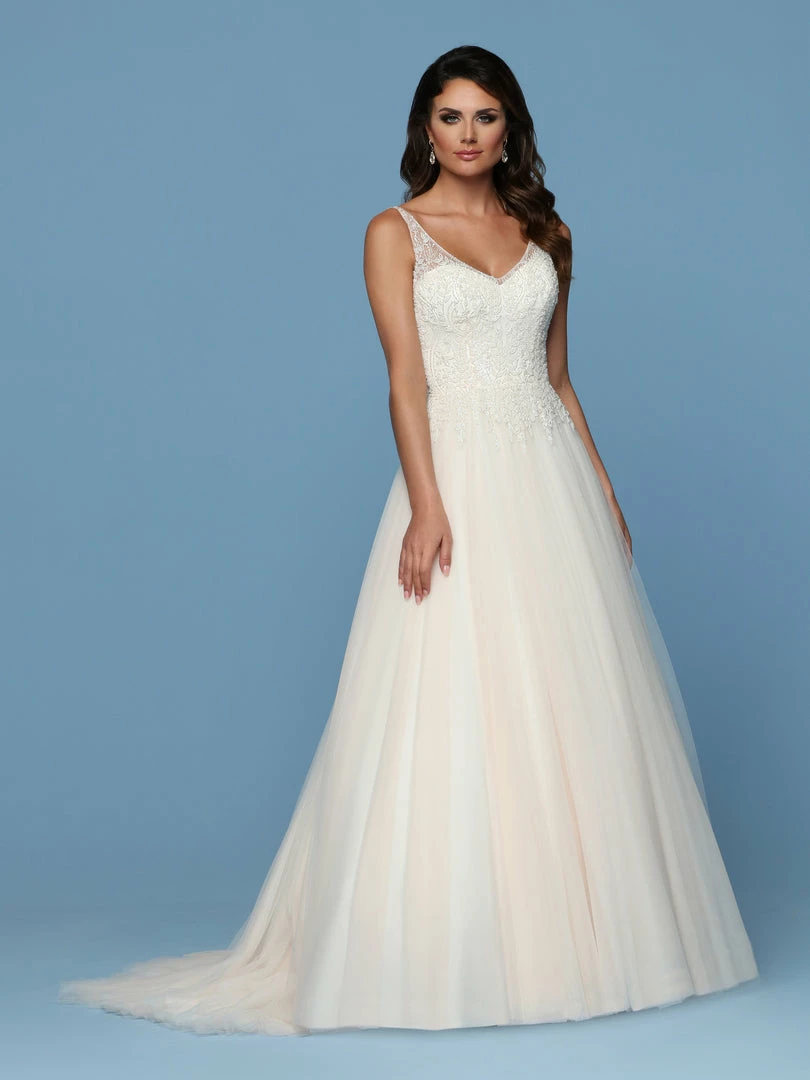 Davinci Bridal 50544 Embellished Bodice Tulle A Line Ballgown Wedding Dress V Ncek Ballgown Dresses 3 Davinci Bridal 50544 Embellished Bodice Tulle A Line Ballgown Wedding Dress V Ncek Ballgown Dresses