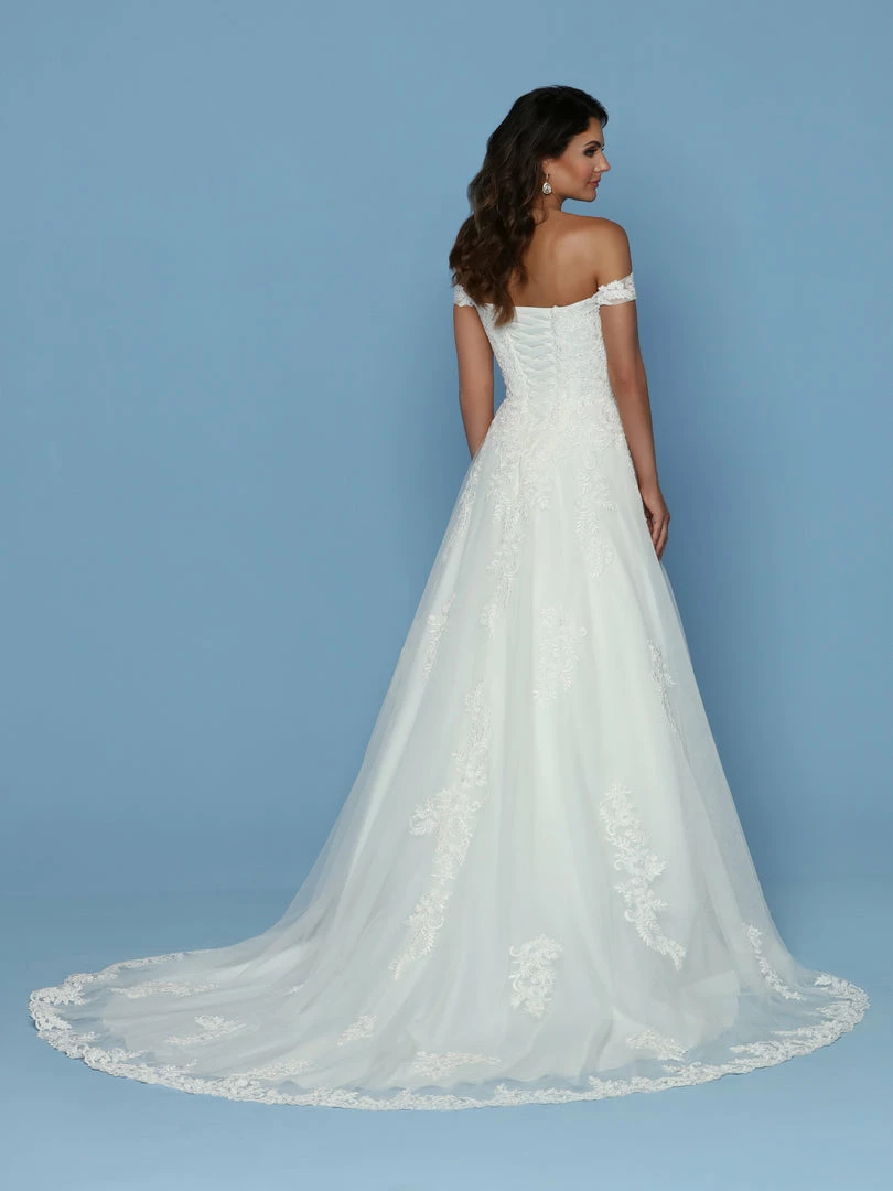 Davinci Bridal 50556 Sweeheart Off The Shoulder Sheer Lace A Line Wedding Dress 4 Davinci Bridal 50556 Sweeheart Off The Shoulder Sheer Lace A Line Wedding Dress