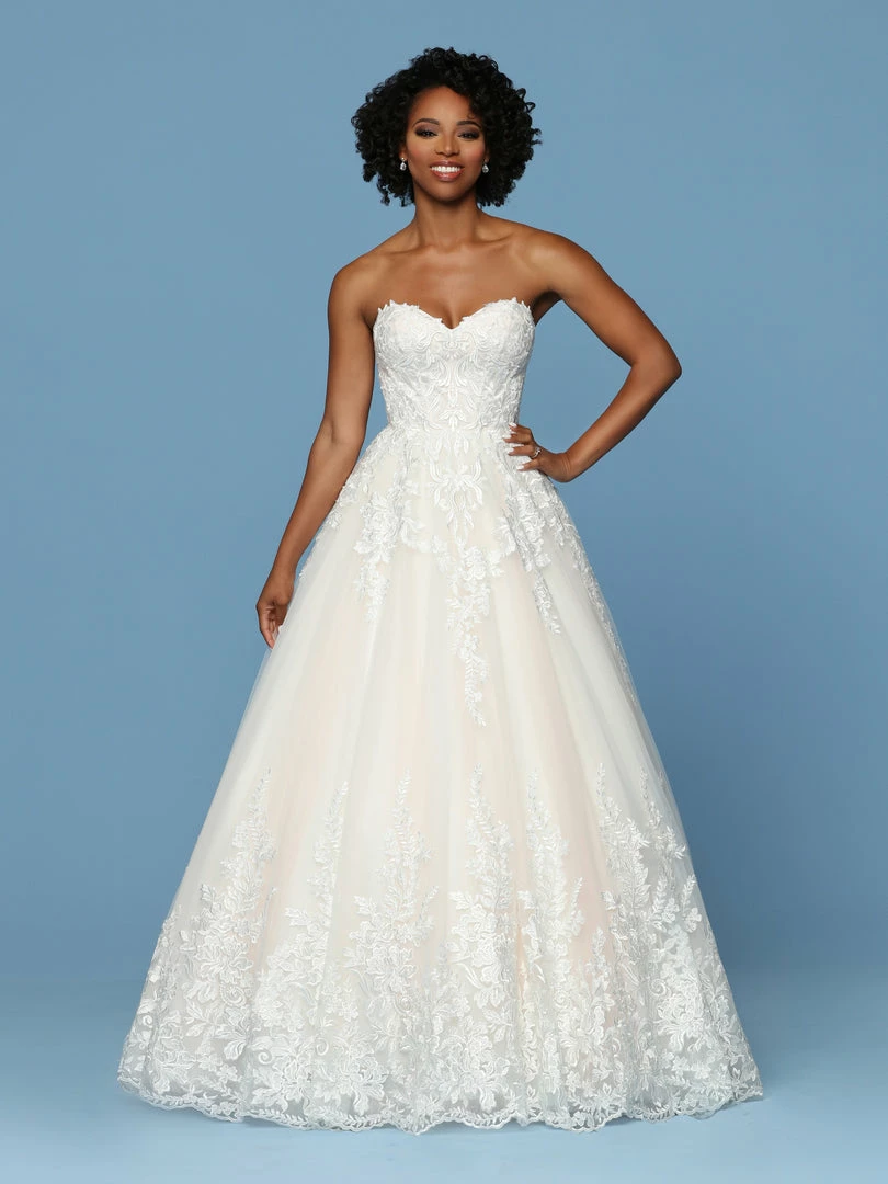 Davinci Bridal 50560 Lace Tulle Strapless Ballgown Wedding Dress Lace Train Sweetheart 4 Davinci Bridal 50560 Lace Tulle Strapless Ballgown Wedding Dress Lace Train Sweetheart