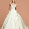 Davinci Bridal 50580 Mikado Ballgown Wedding Dress Pockets A Line Gown Beaded Ballgown Dresses