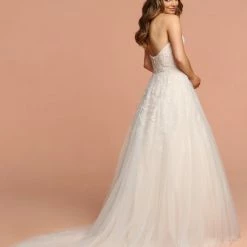 Ballgown Dresses Davinci Bridal 50581 Embellished Tulle Ballgown Wedding Dress Sweetheart Strapless