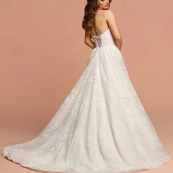Davinci Bridal 50599 Floral Velvet A Line Strapless Wedding Dress Corset Gown Corset Dresses 7 Davinci Bridal 50599 Floral Velvet A Line Strapless Wedding Dress Corset Gown Corset Dresses
