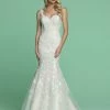 Davinci Bridal 50624 Long Lace Mermaid Wedding Dress Backless Gown Bridal