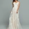 Davinci Bridal 50667 Long Aline Lace Wedding Dress V Neck Train Gown Ballgown Dresses