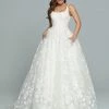 In Stock Davinci Bridal 50669 Size 12 Shimmer Ball Gown Wedding Dress Bridal Gown Ballgown Dresses