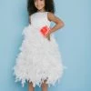Rosebuds 5120 Feather Skirt Tea Length Skirt Flower Girl Dress Formal 2 Rosebuds 5120 Feather Skirt Tea Length Skirt Flower Girl Dress Formal