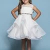 Rosebuds 5138 Short Ruffle Flower Girl Dress V Neck Girls Party Gown 1 Rosebuds 5138 Short Ruffle Flower Girl Dress V Neck Girls Party Gown