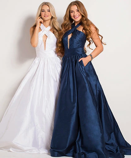 Discontinued Jovani 51500 Halter Neckline Silk Prom Dress Ballgown Dresses 5 Discontinued Jovani 51500 Halter Neckline Silk Prom Dress Ballgown Dresses