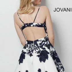 Jovani 53204 Spaghetti Strap Fit And Flare Homecoming Dress Cocktail Dress