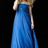 In Stock Alyce 53540 Size 24, 30 Long Jersey Royal Formal Plus Size Dress Ruched Crystal Gown