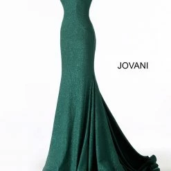 Jovani 55187 Off The Shoulder Glitter Mermaid Prom Dress Pageant Gown Fitted Mermaid Dresses