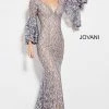 Mermaid Dresses Jovani 57048 Long Bell Sleeves Embellished Lace Mermaid Prom Dress