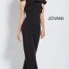 Jumpsuits & Rompers Jovani 57239 Strapless Ruffle Shoulder Jumpsuit Pageant Wear