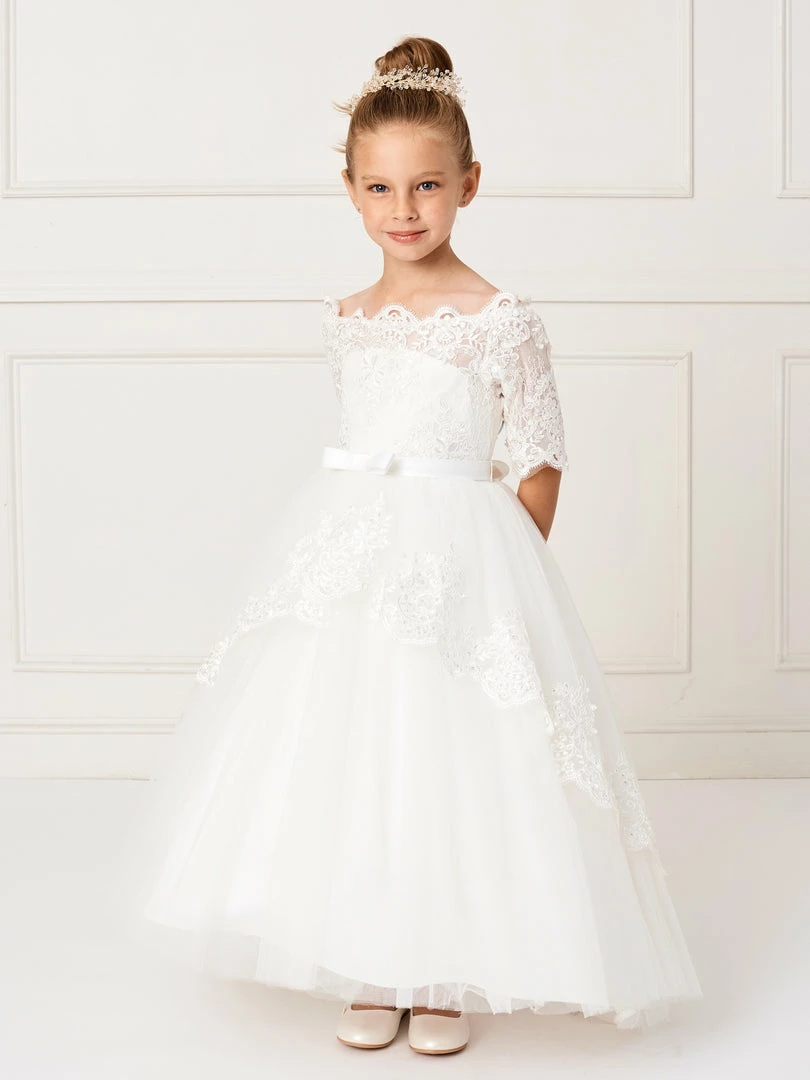 In Stock Corset Dresses Tip Top 5773 Girls Size 12 Lace Off The Shoulder Flower Girl Dress Communion Corset Flower Girl Dress 3 In Stock Corset Dresses Tip Top 5773 Girls Size 12 Lace Off The Shoulder Flower Girl Dress Communion Corset Flower Girl Dress