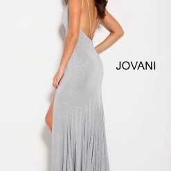 In Stock Jovani JVN 58557 Size 00 Red V Neckline Fitted Glitter Prom Dress Shimmer Stretch Backless Dresses 25 In Stock Jovani JVN 58557 Size 00 Red V Neckline Fitted Glitter Prom Dress Shimmer Stretch Backless Dresses