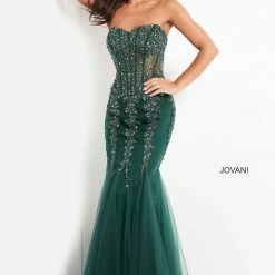 Jovani 5908 Sheer Corset Mermaid Prom Dress Pageant Sexy Embellished Formal Gown 30 Jovani 5908 Sheer Corset Mermaid Prom Dress Pageant Sexy Embellished Formal Gown